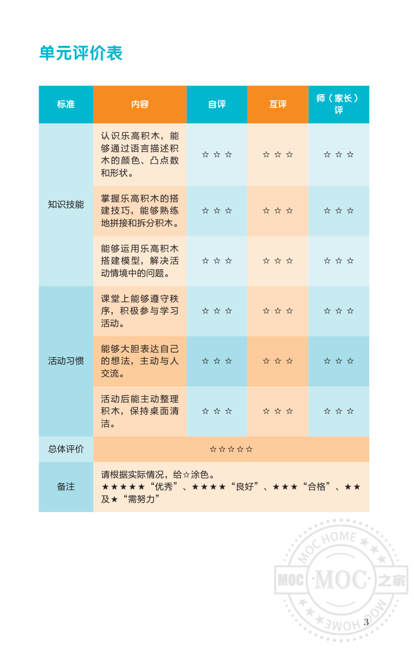 乐高教育STEAM基础教程用书A（教师版）