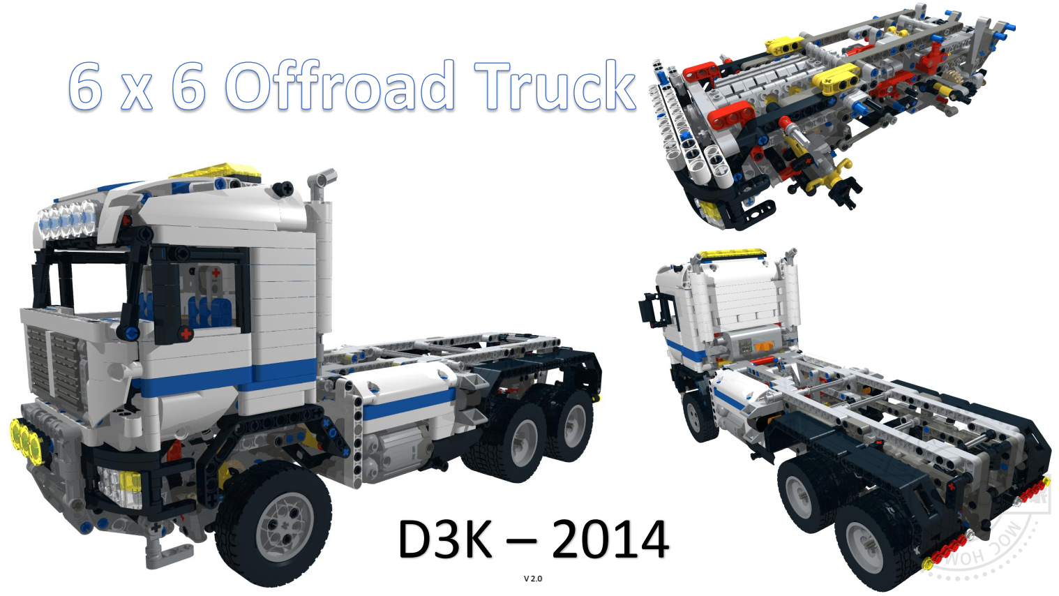 6X6全驱带中央差速锁自卸车 Dump Truck  for D3K