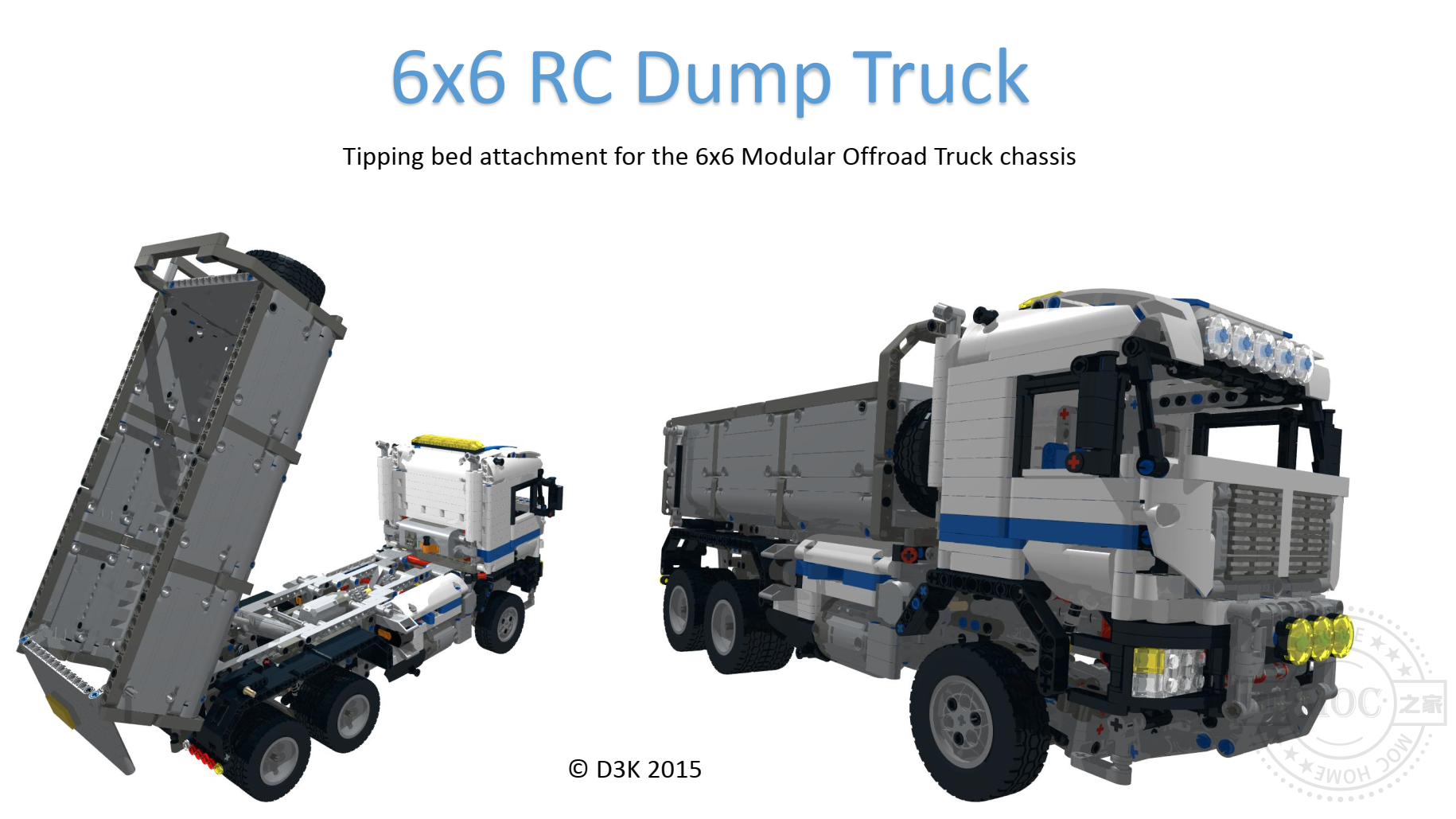 6X6全驱带中央差速锁自卸车 Dump Truck  for D3K