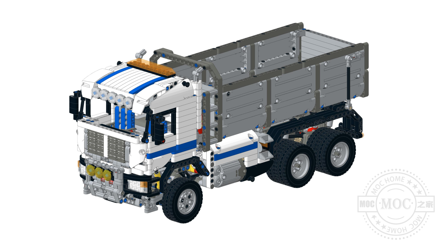 6X6全驱带中央差速锁自卸车 Dump Truck  for D3K