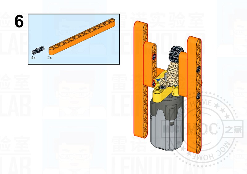 举重机器人拼装步骤-MOC之家