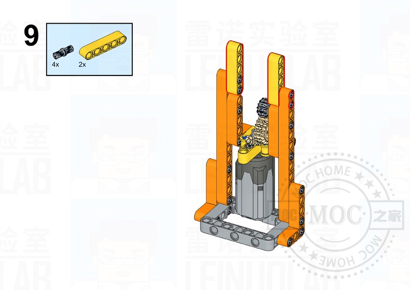 举重机器人拼装步骤-MOC之家