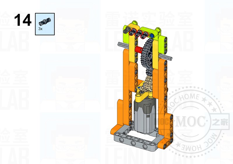 举重机器人拼装步骤-MOC之家