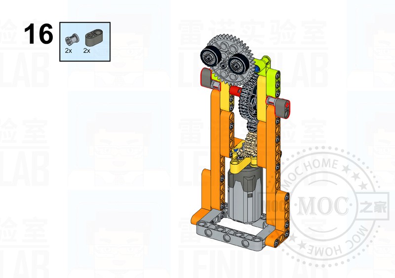 举重机器人拼装步骤-MOC之家