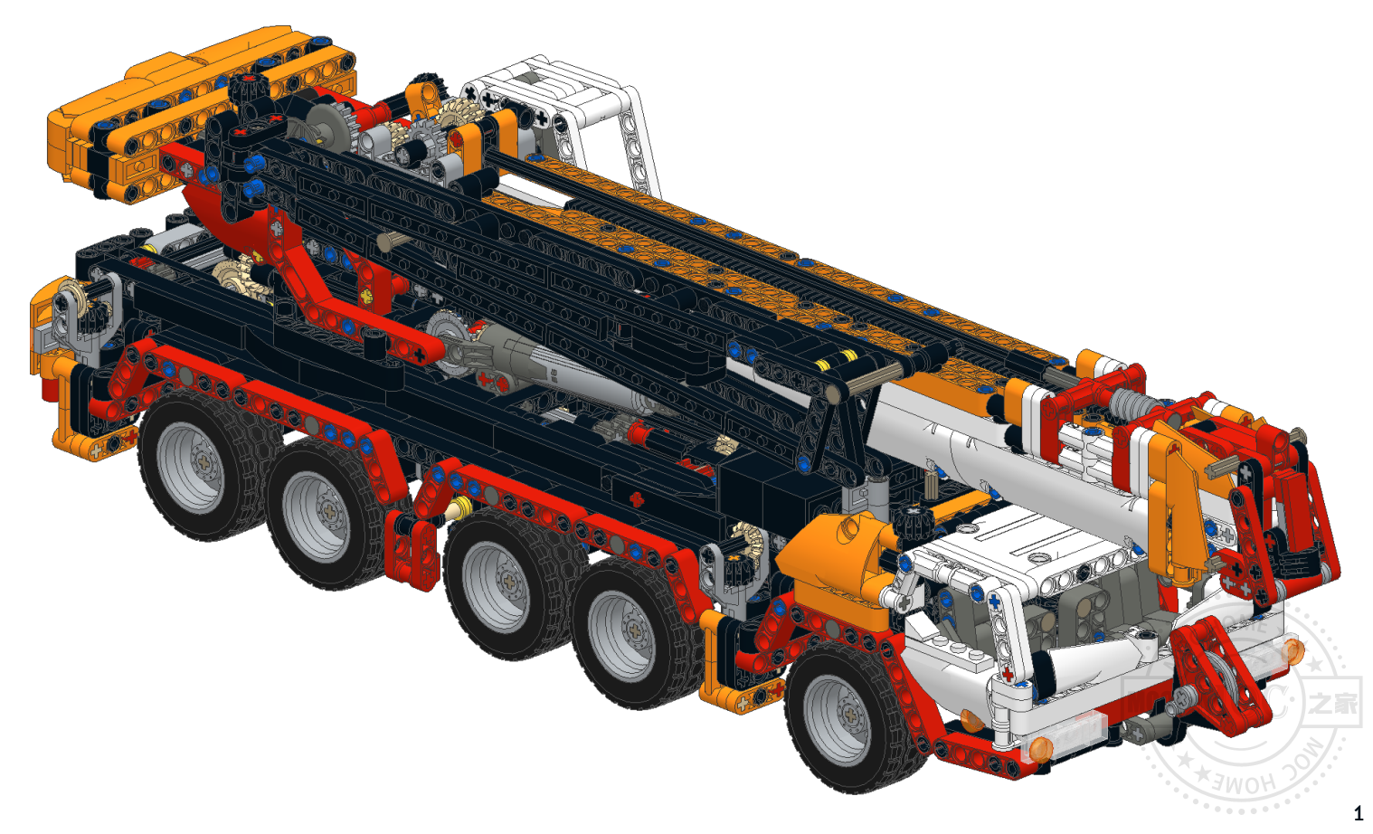 MOC-8316 Five-axle crane by ErikLeppen