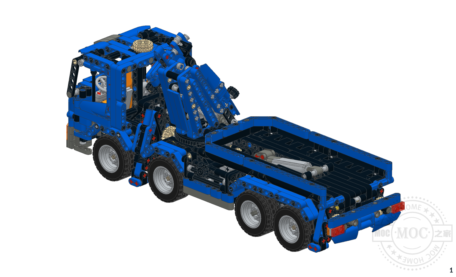 MOC-8317 Truck with crane by ErikLeppen