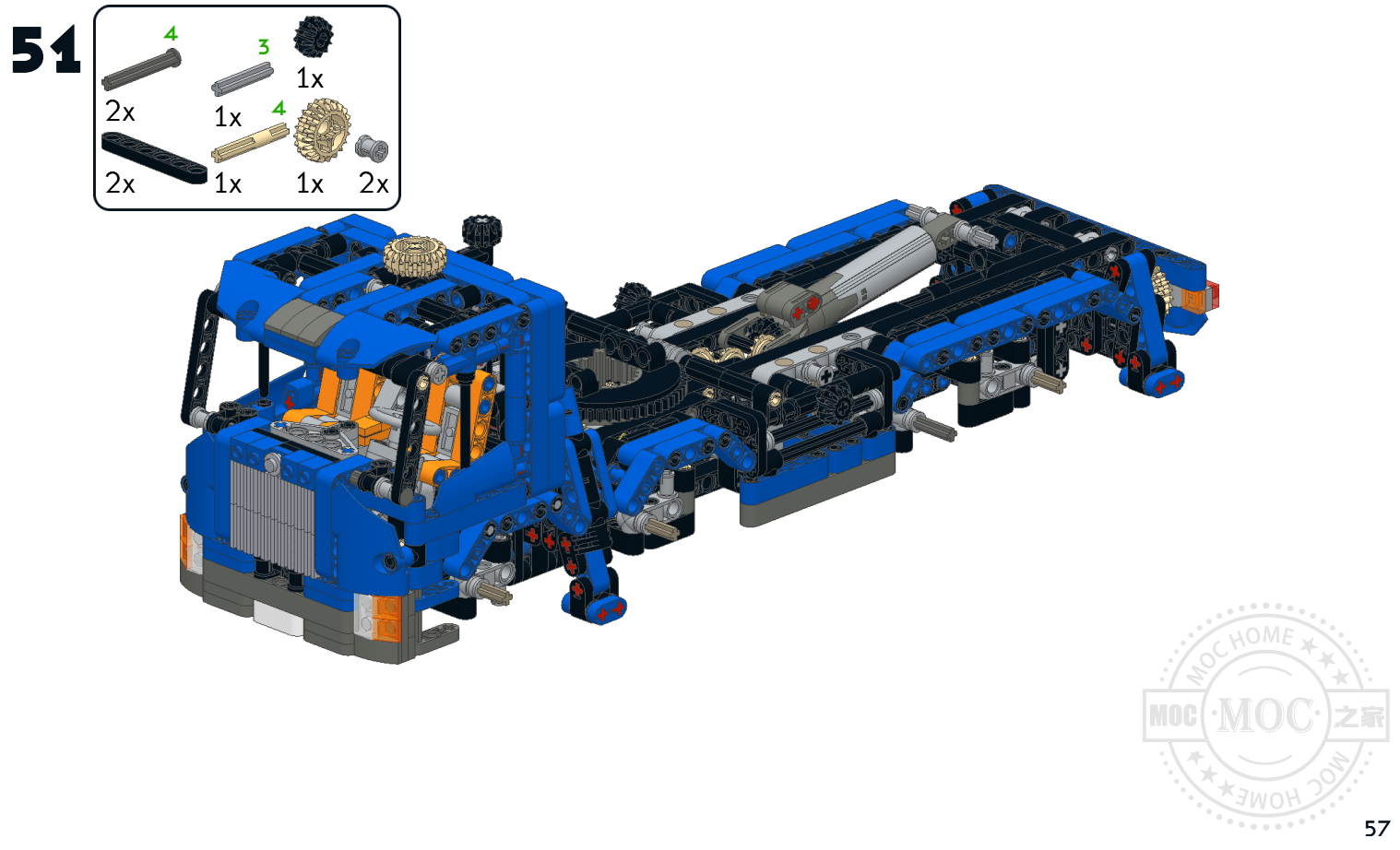 MOC-8317 Truck with crane by ErikLeppen