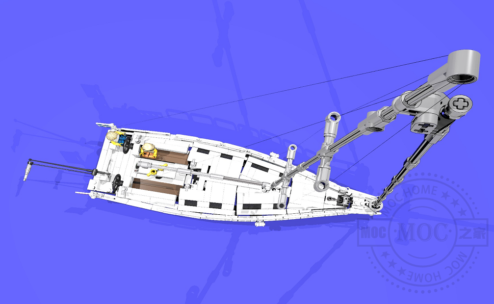 MOC-5186 白色帆船