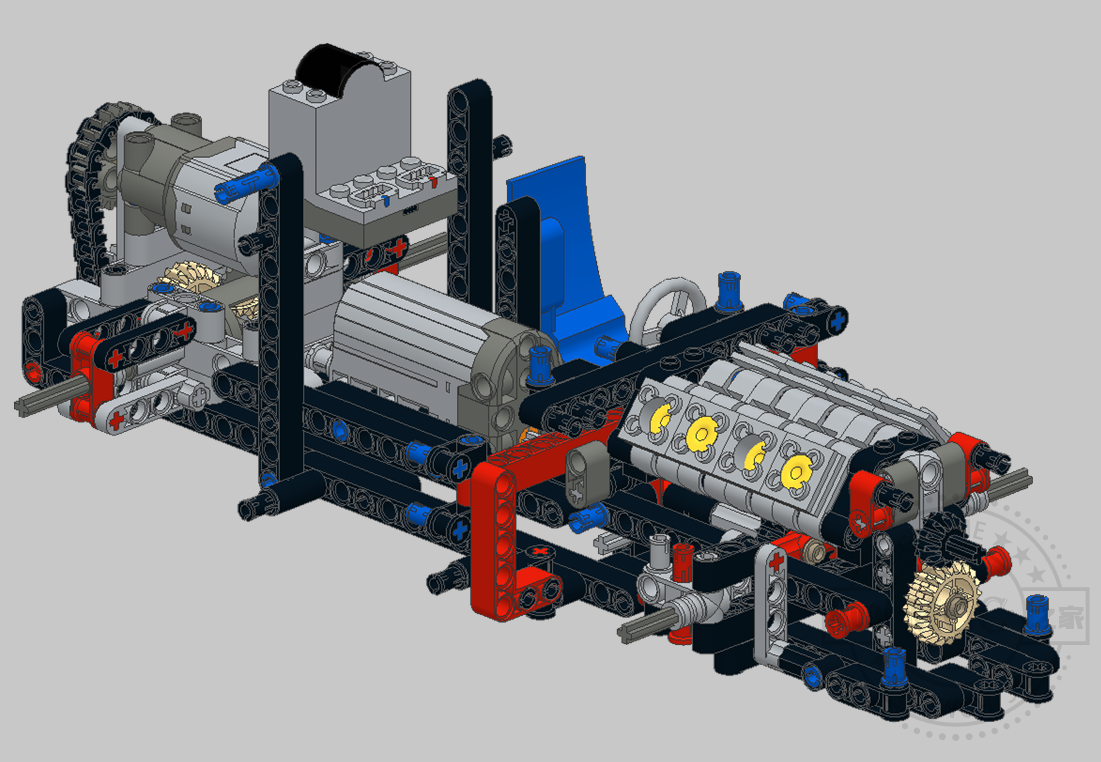 MOC-3723 红黑色跑车42041B RC