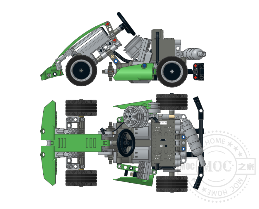 MOC-8322 可爱迷你卡丁车