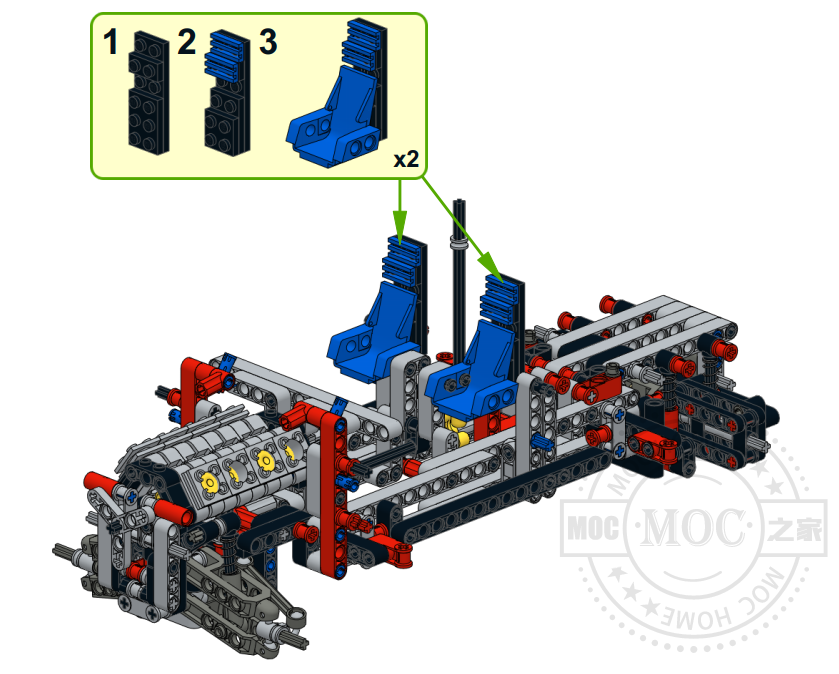 MOC-SUV 红色SUV无动力版