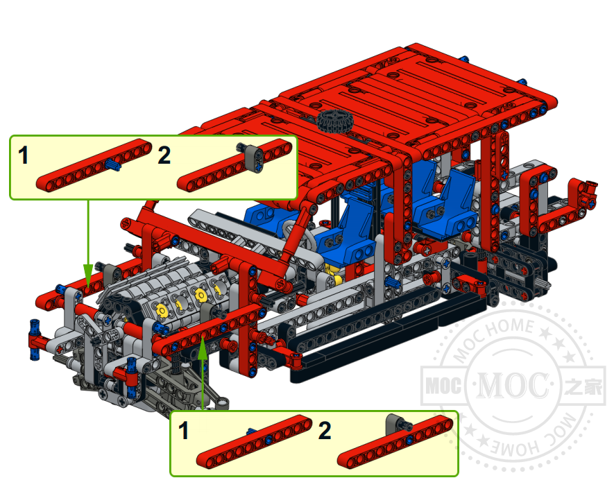 MOC-SUV 红色SUV无动力版