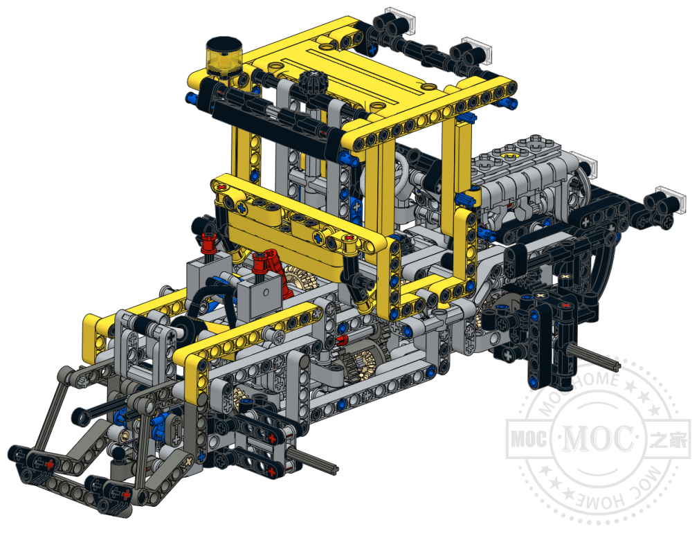 MOC-Traktor 黄色拖拉机